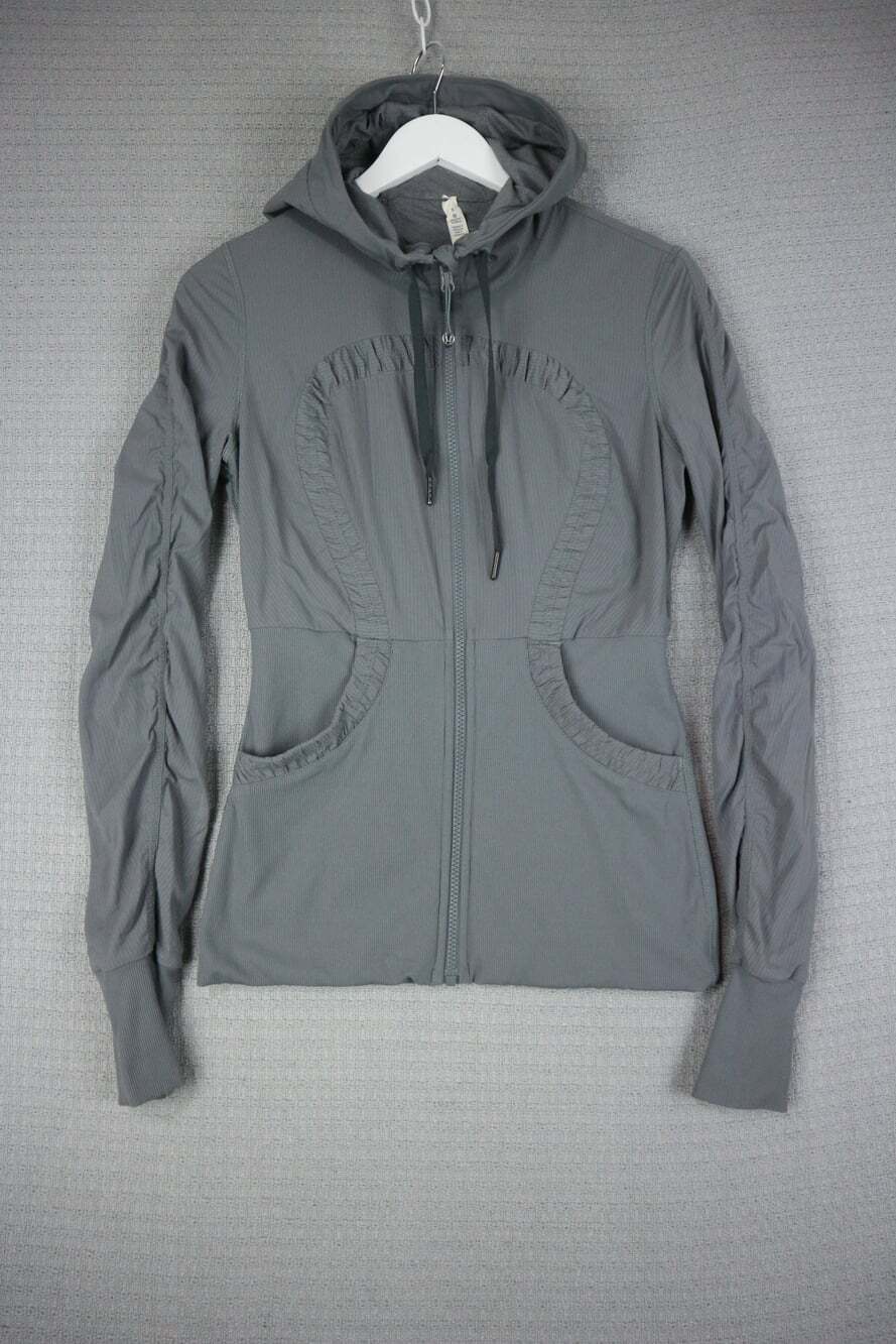 Lululemon Dance Studio Jacket Reversible Womens Grey Size 8